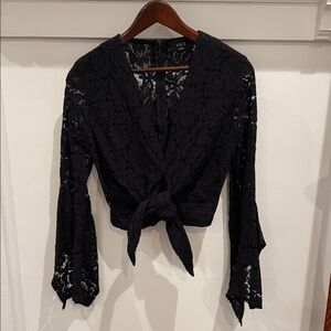 Vici Elegant Black Lace Blouse